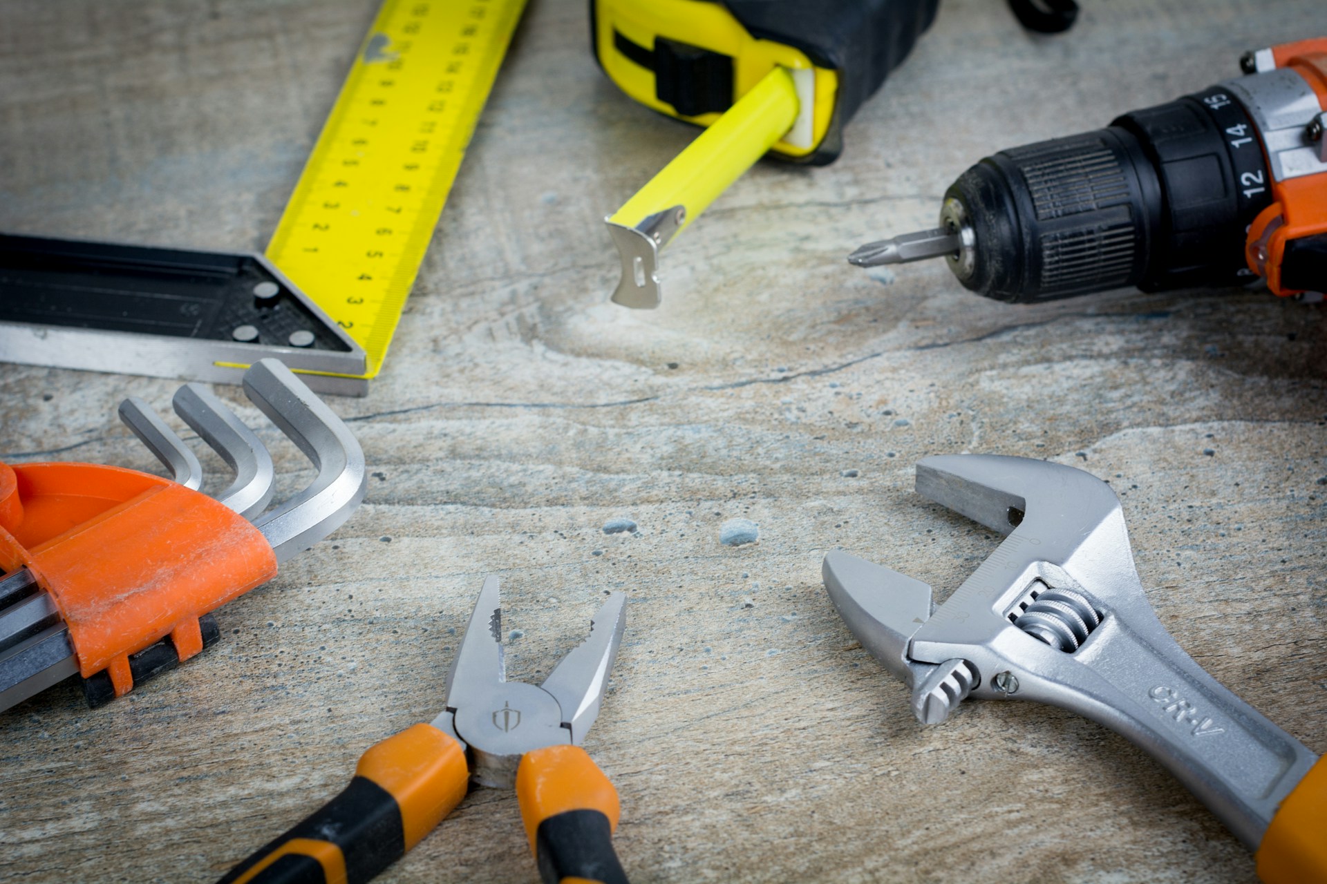 Assorted hand tools