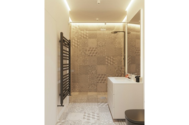 Increase space and flow with stylish tiles and single level floors.