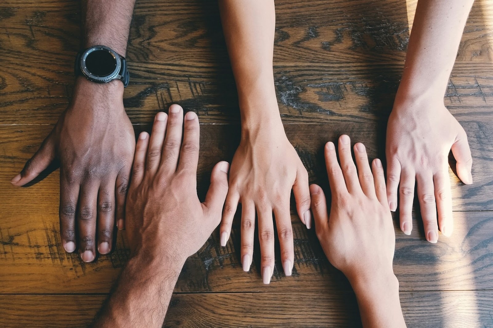 hands of different races