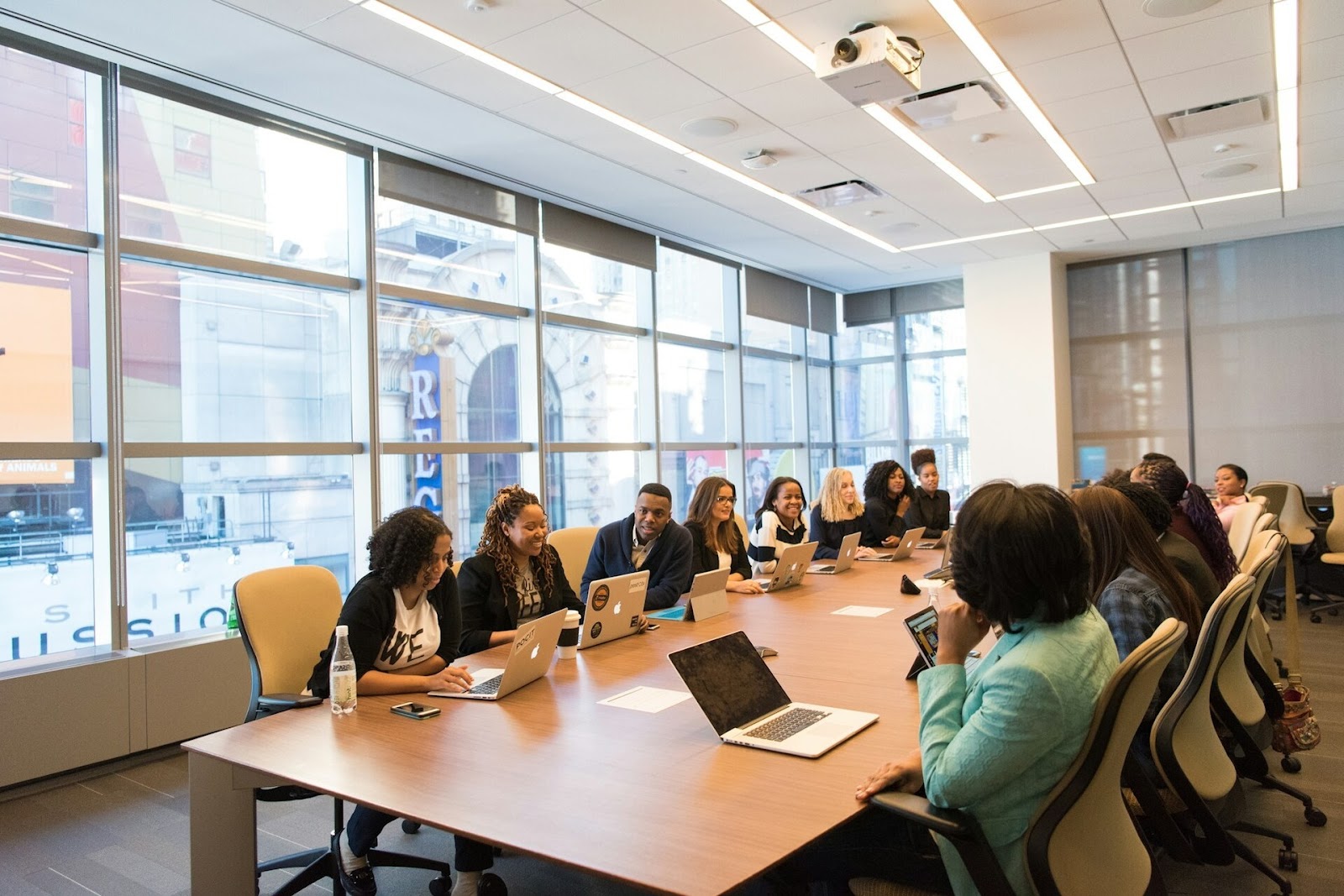 meeting of a diverse team