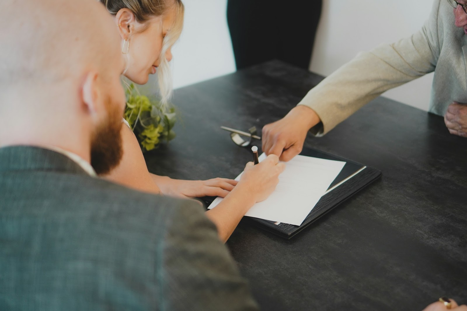signing a contract