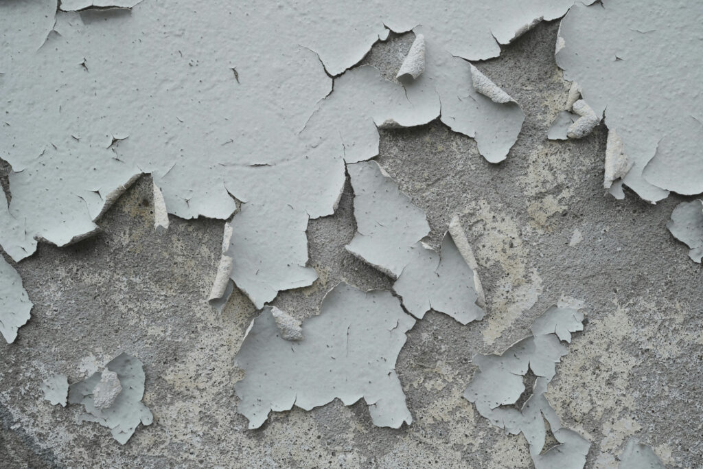 Lead paint peeling is always dangerous.