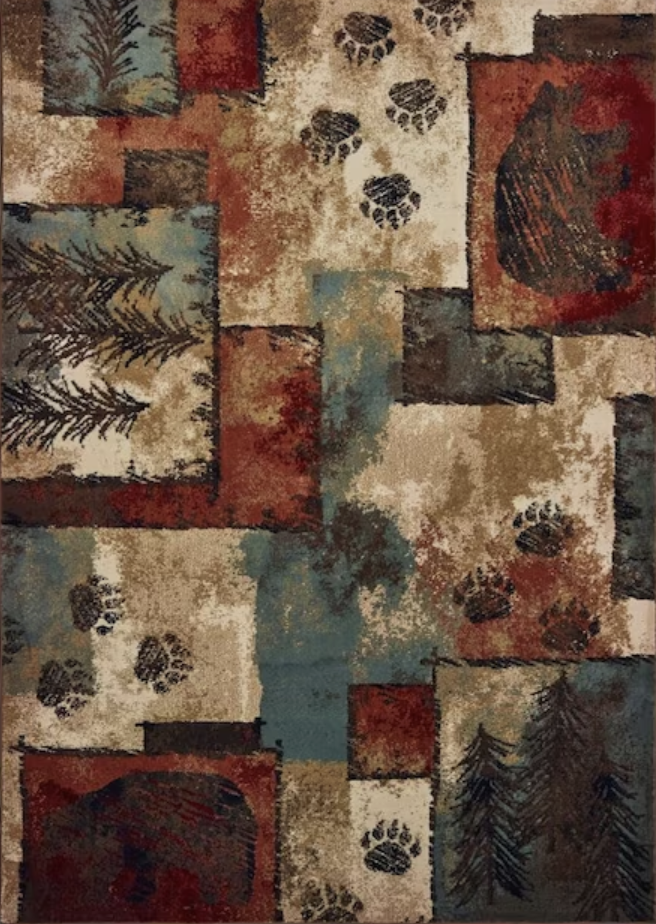 inexpensive rugs - a rug with multiple dark hues