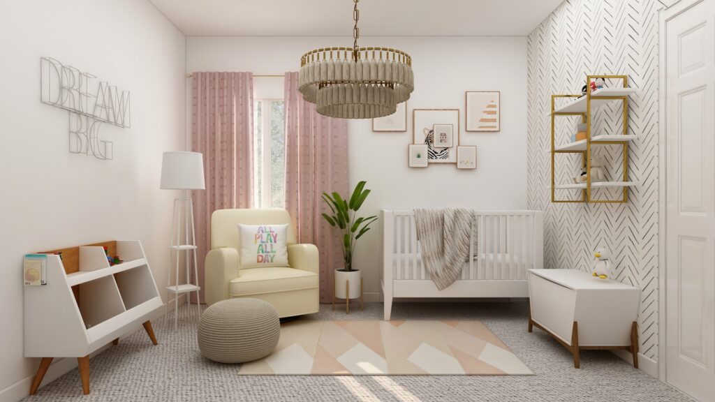 a functional nursey decor idea for new parents