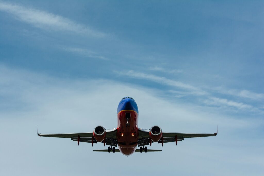 airplane flying in the sky