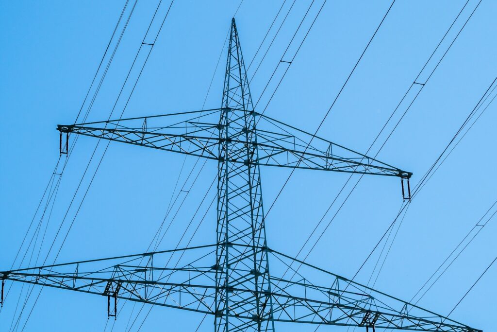 Power lines.