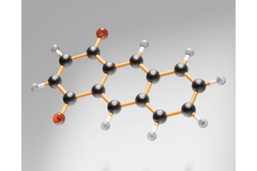 A visualization of a chemical compound.