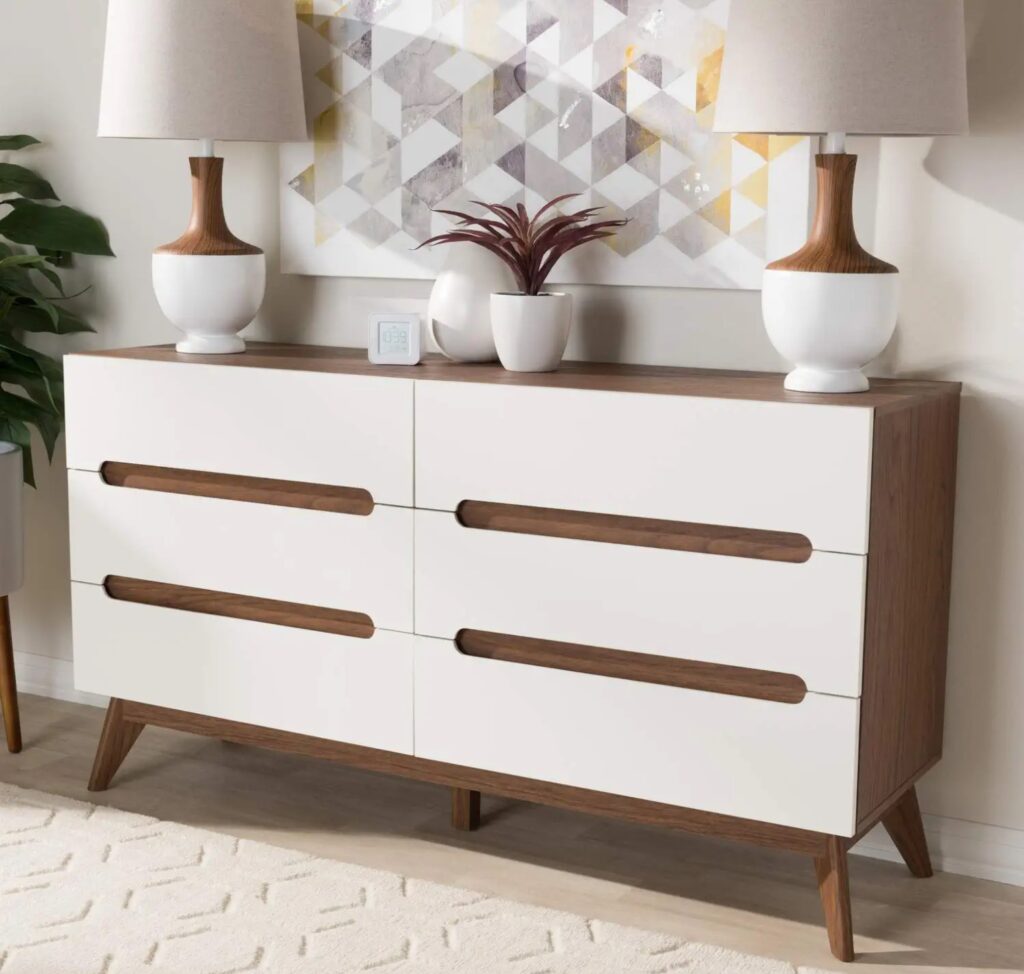 Baxton Studio Calypso Mid-Century Modern Dresser