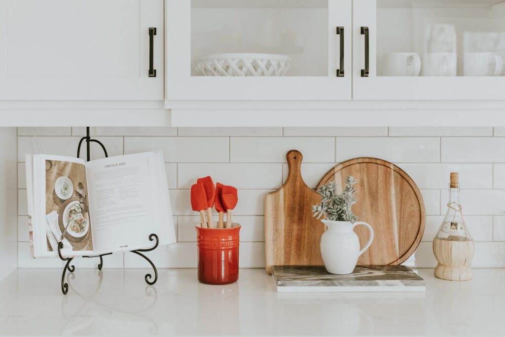 A clean decluttered kitchen