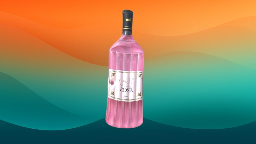 pink Rose bottle shaped pool float