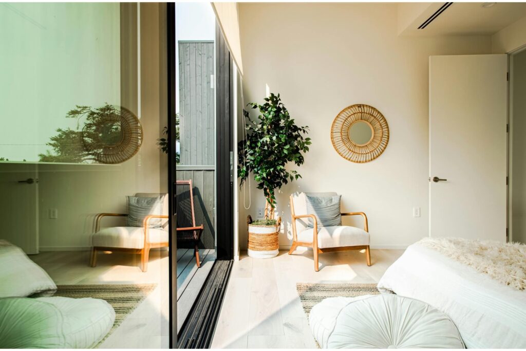 A well-lit indoor space.