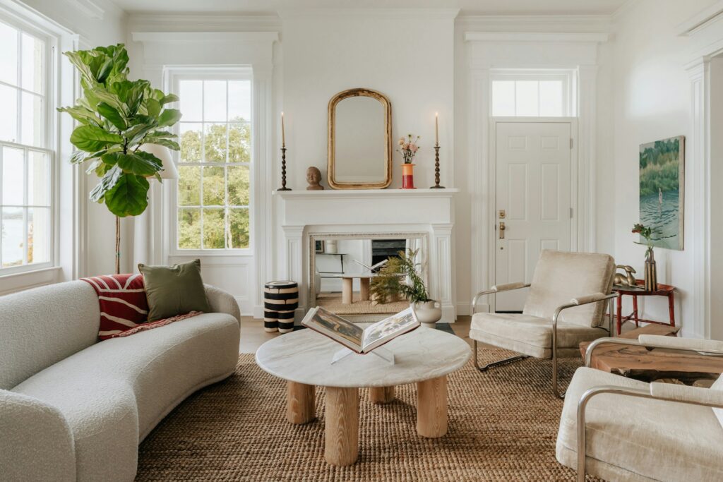 bright living room with natural light