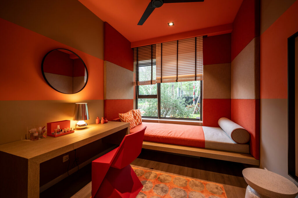 Color drenching can be effective for painting small rooms.