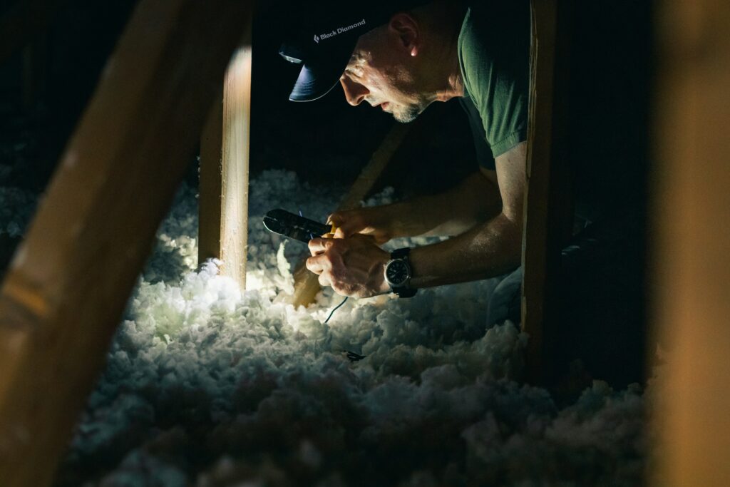A man doing DIY work.
