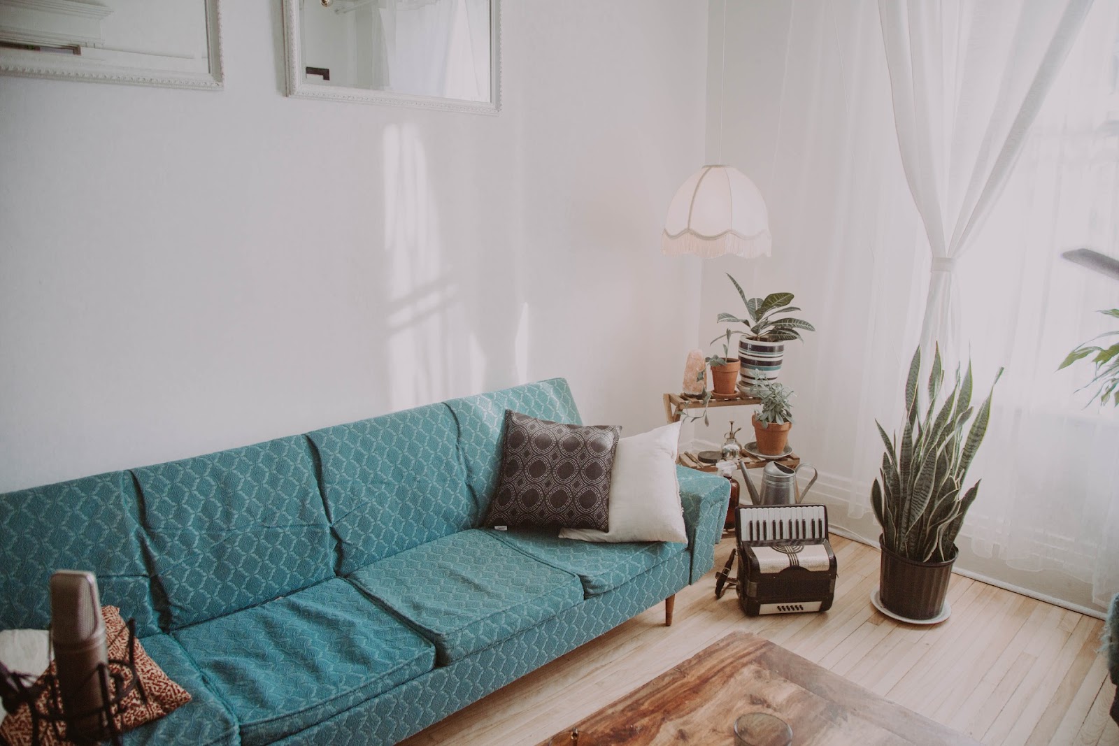 green couch