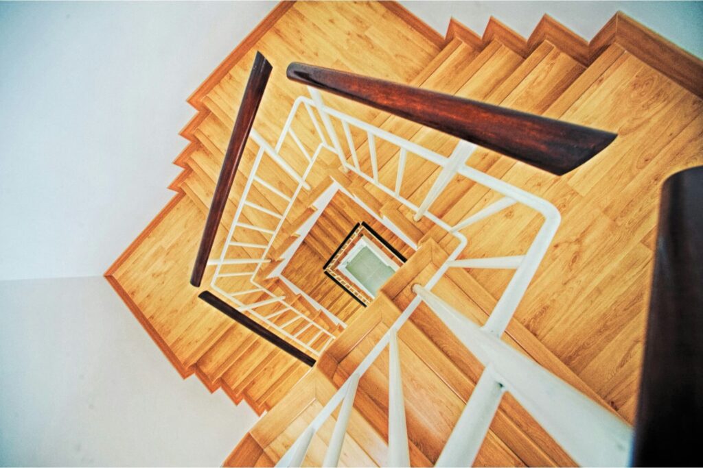 Four flights of stairs.
