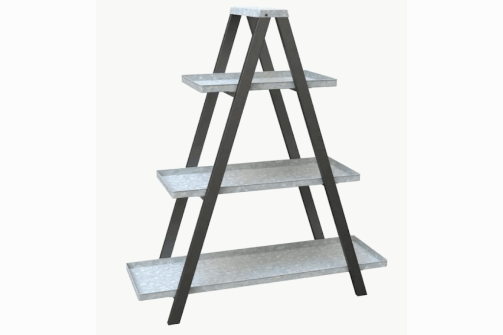 outdoor steel plant ladder shelf