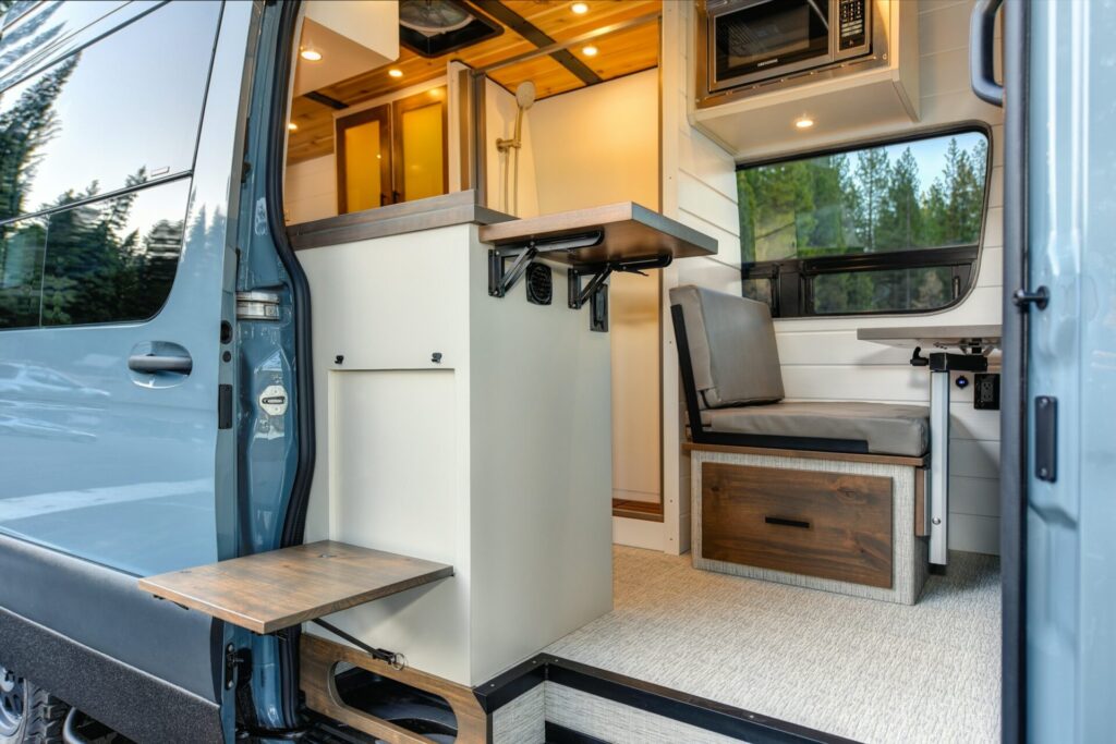 van interior