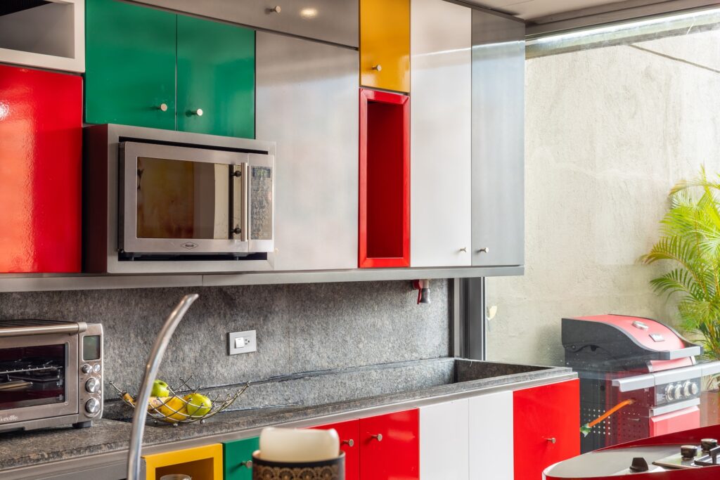 sleek, modern kitchen with the best microwaves