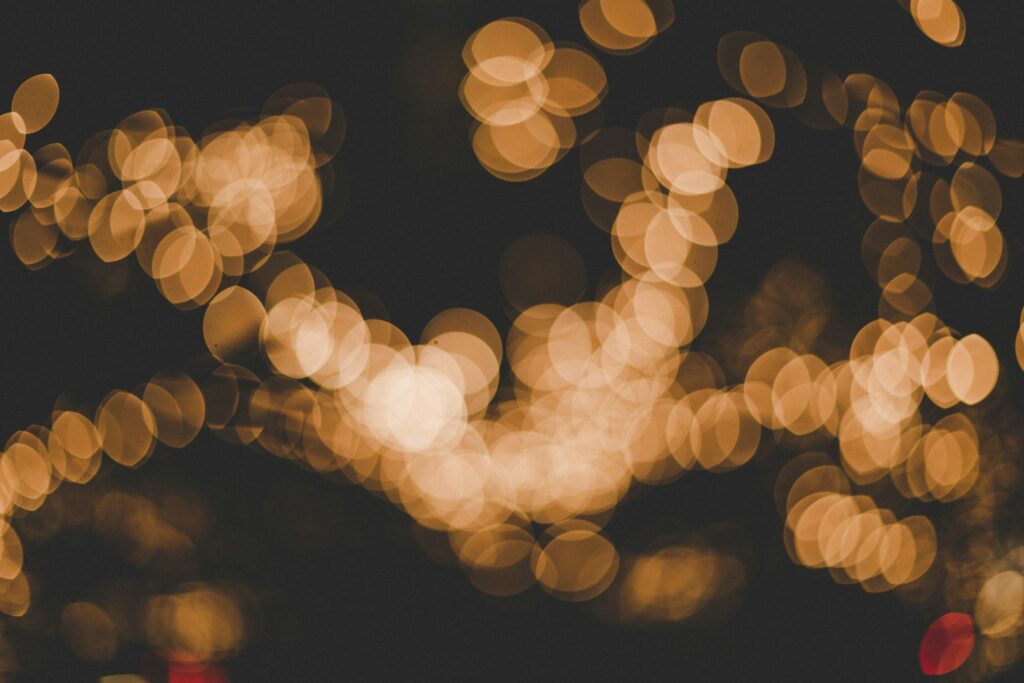 Lights in the bathroom.