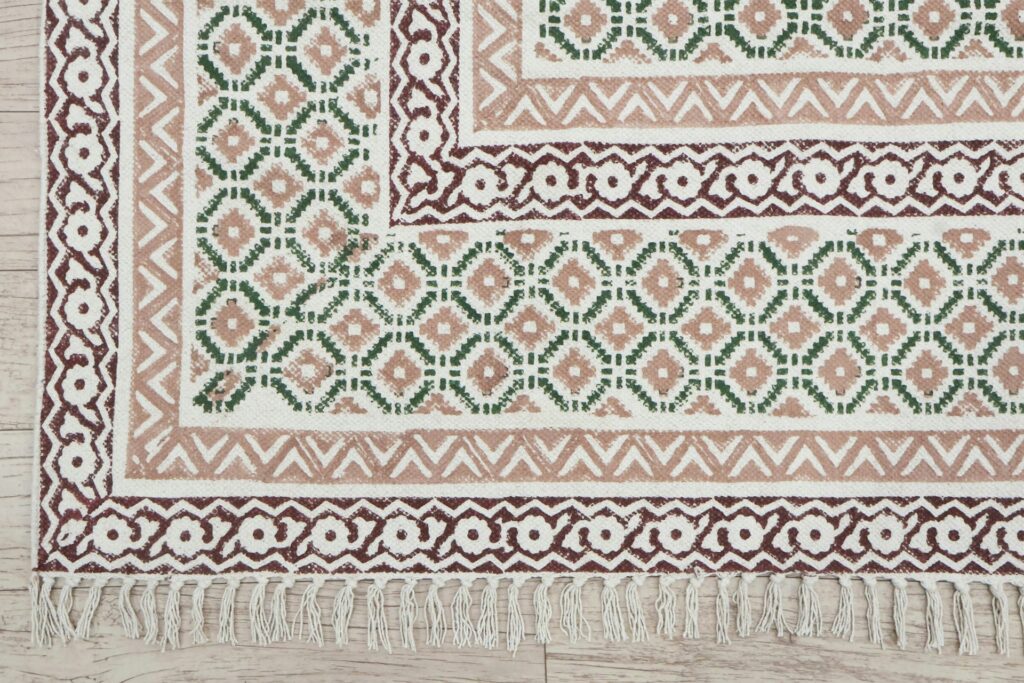 area rug in an apartment
