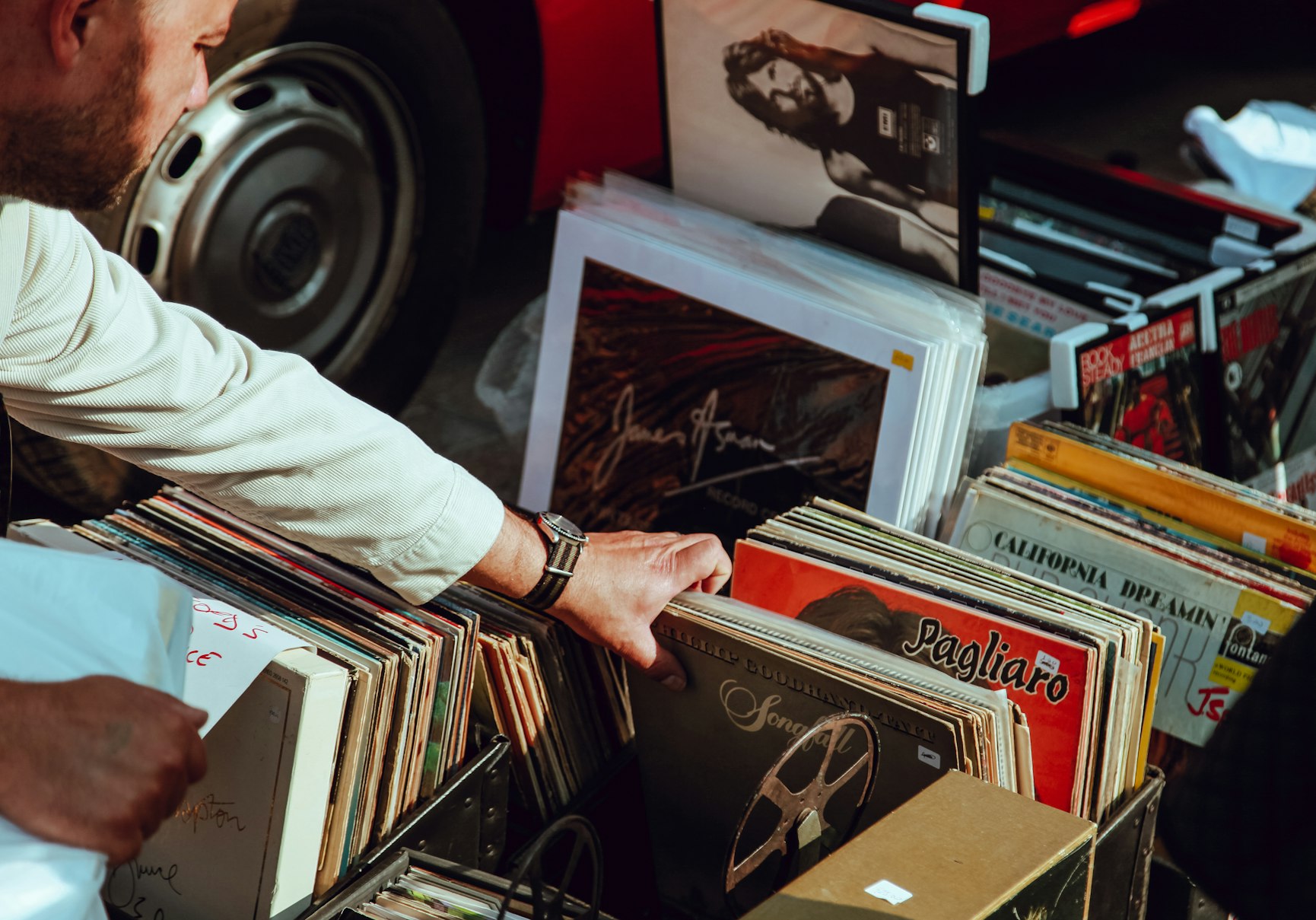 collection of vinyls