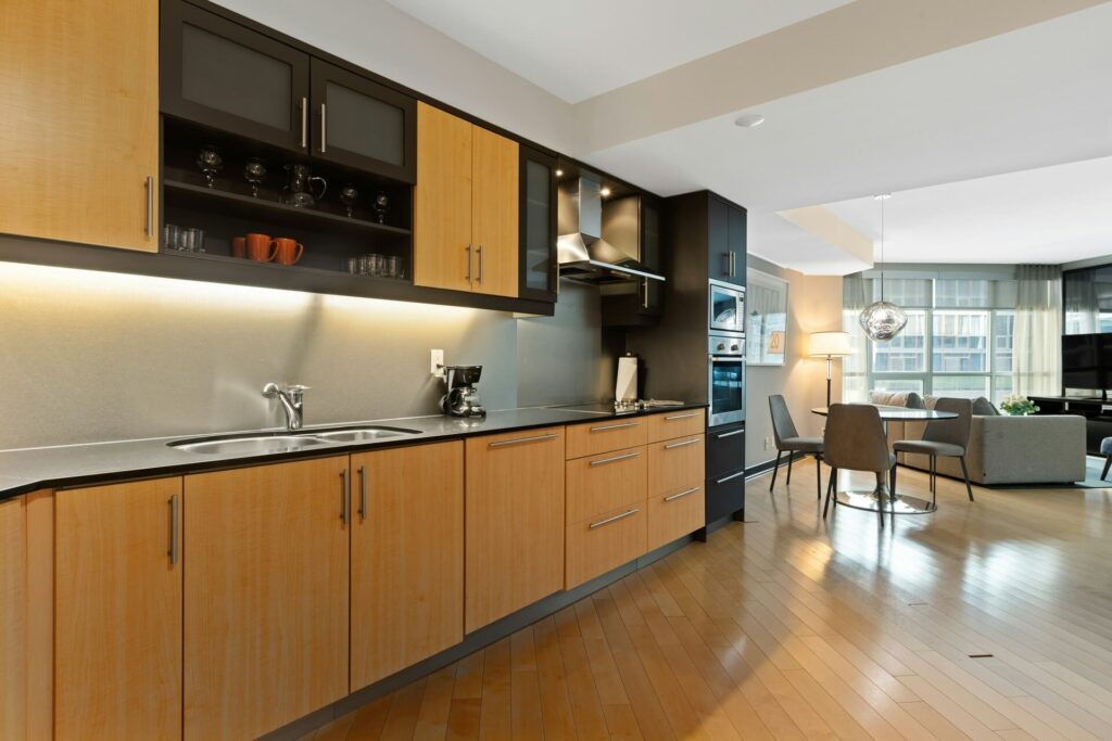 A modern kitchen