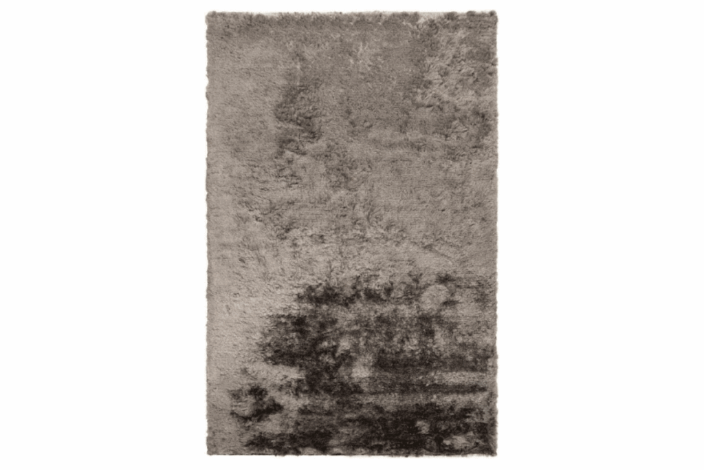 a brown plush shag rug