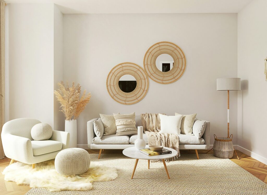 organic modern living room
