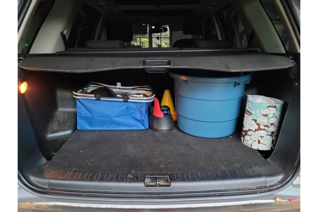 A neat and tidy car trunk organizer system keeps my vehicle in top shape.