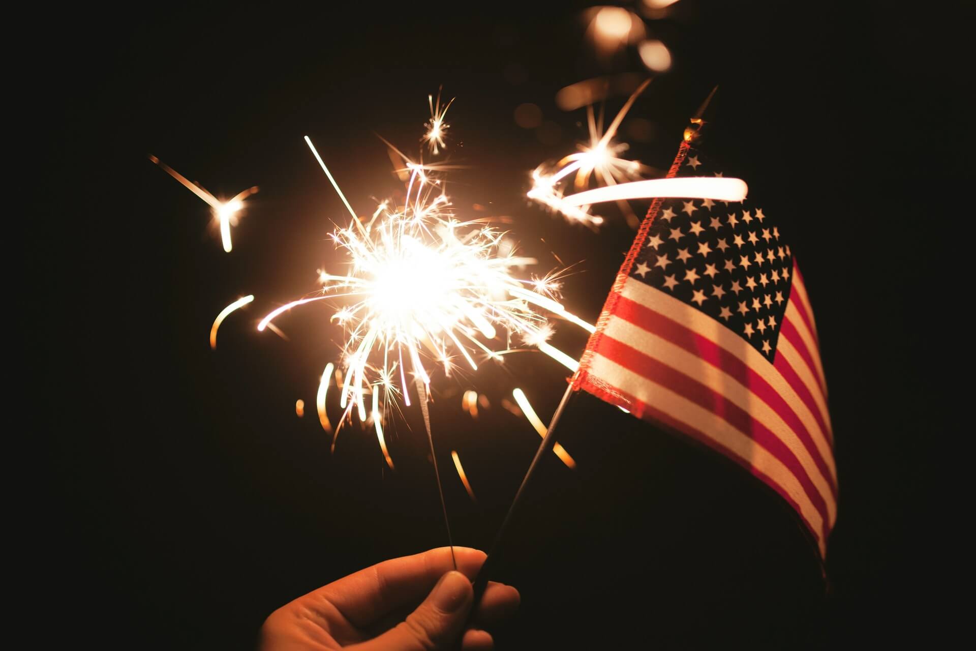 Patriotic decor American flag