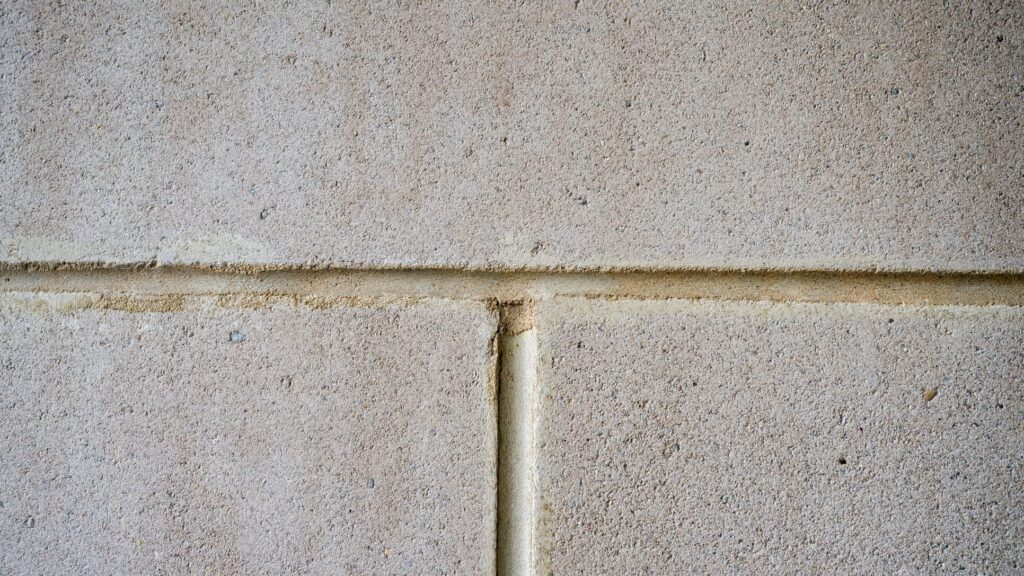 stone wall with grout