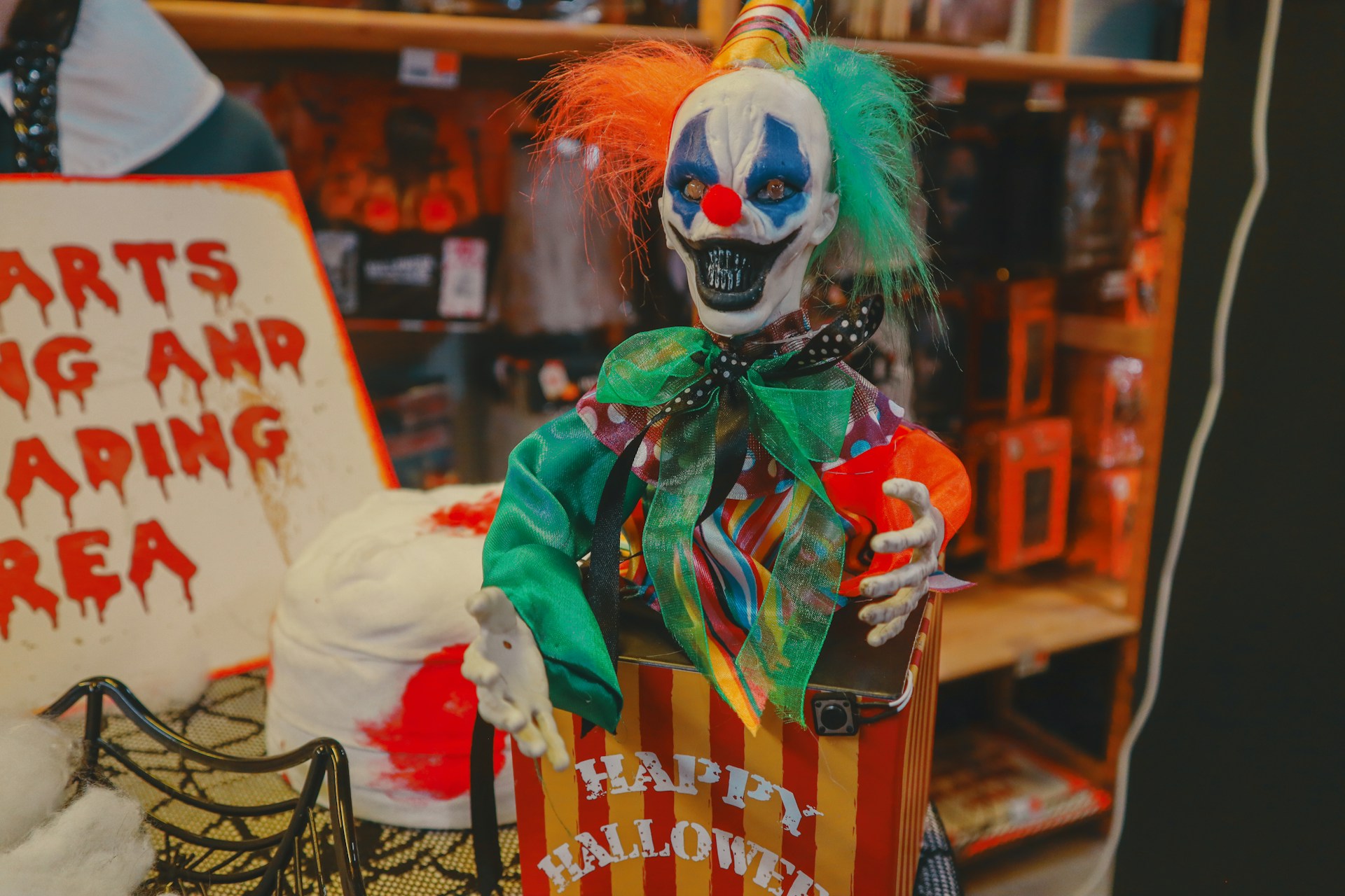 creepy carnival clown decoration Halloween
