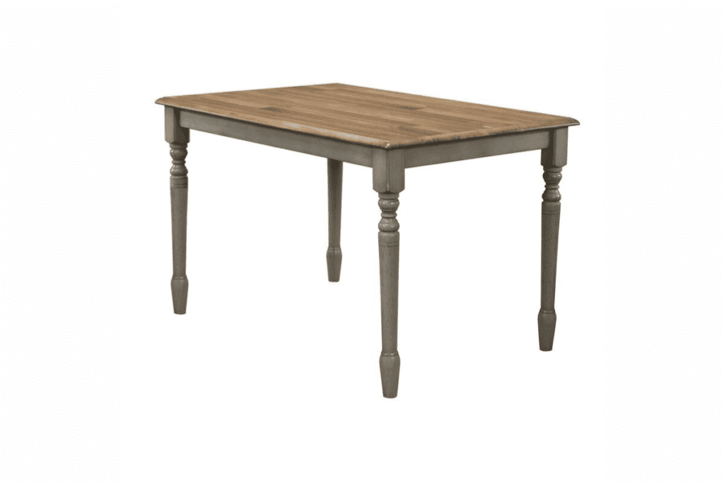 a grey-tones stained wooden table