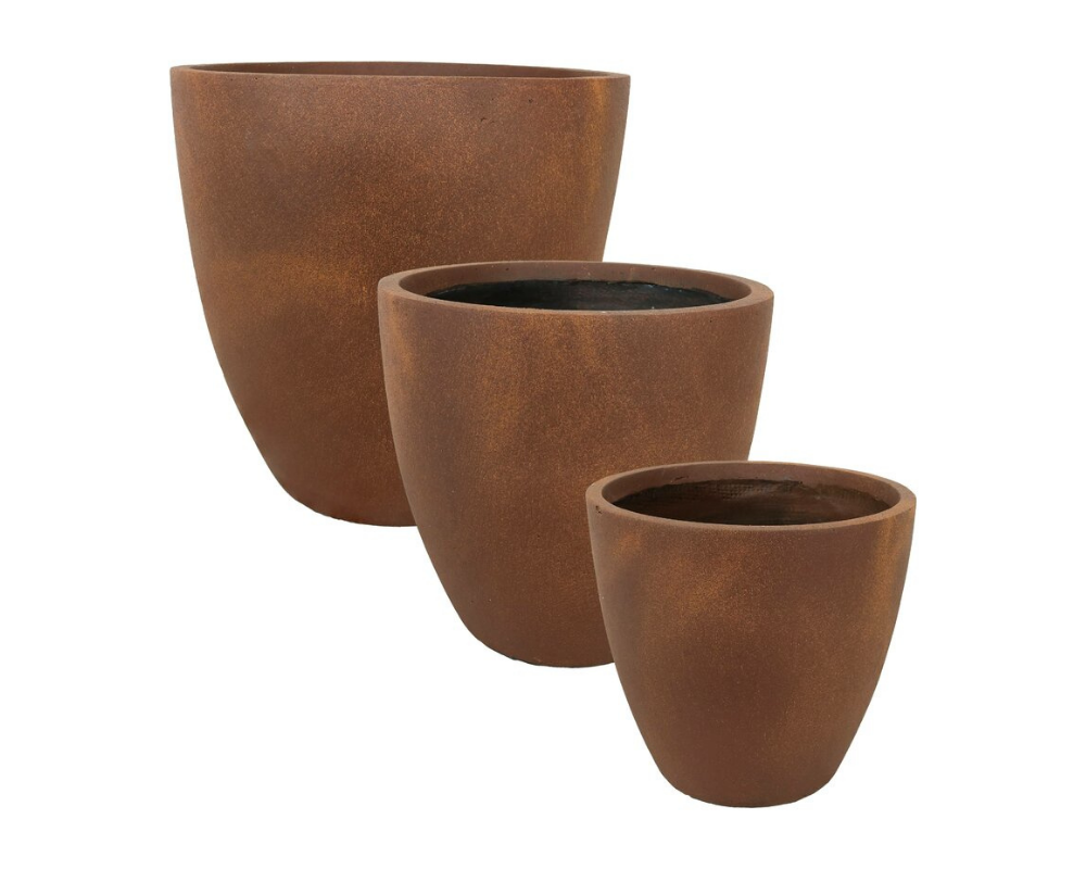 fiber clay indoor decorative flower pot