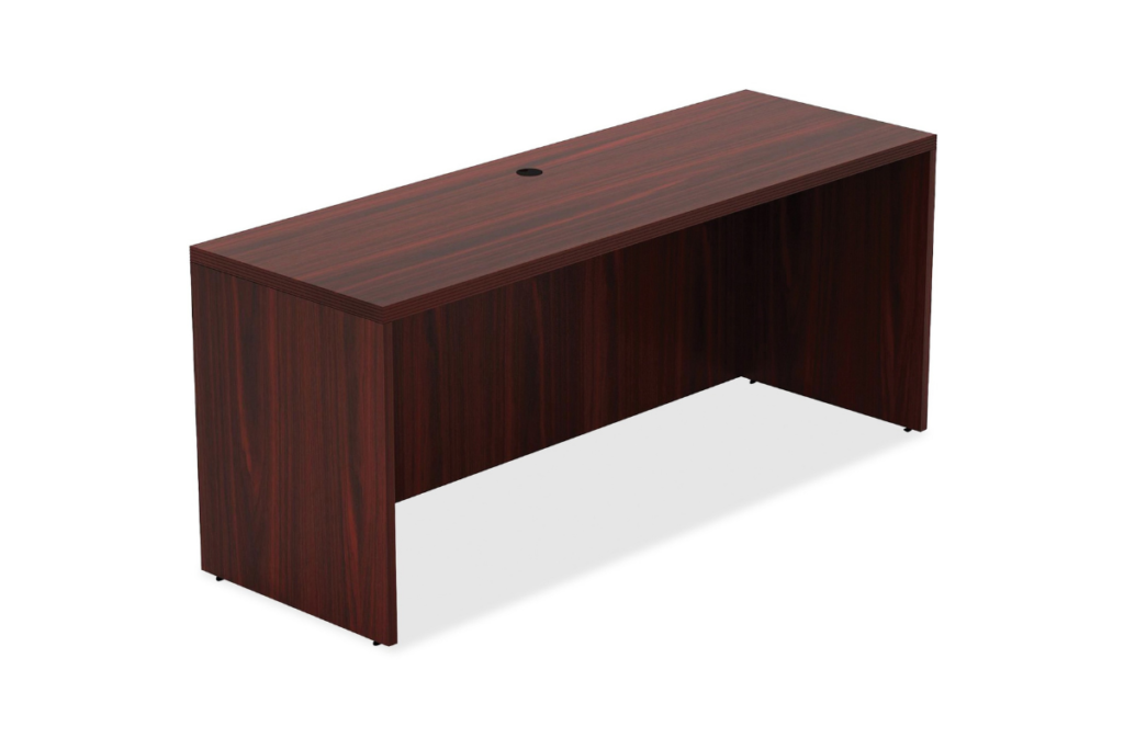 minimalist mahogany desk
