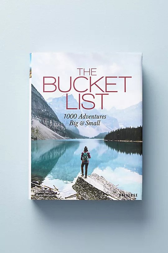 a book titled "The Bucket List"