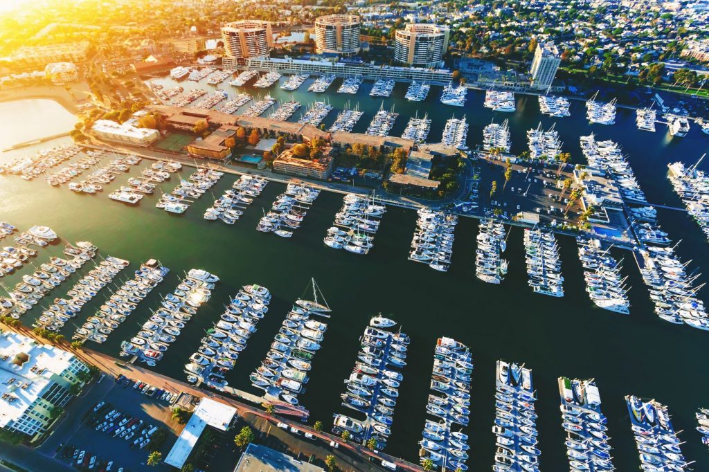 los angeles boat ports on the ocean