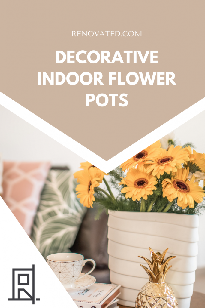 decorative indoor flower pots