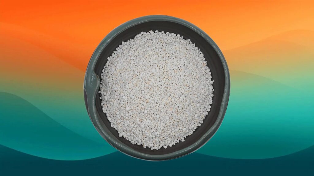 Perlite stones for potted plants
