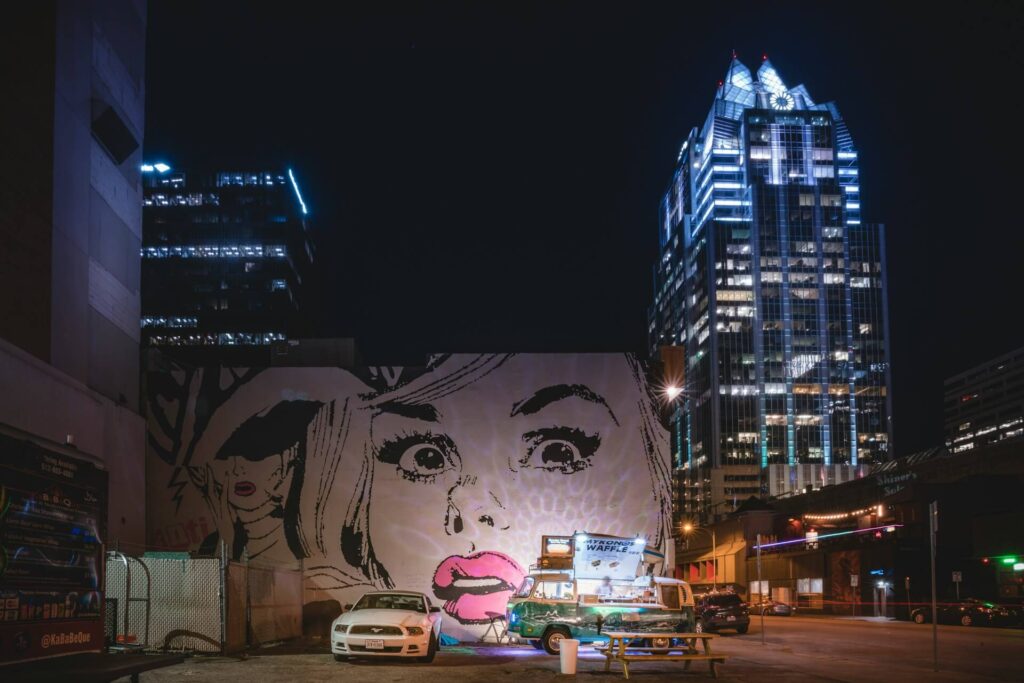 Urban mural in Austin, Texas