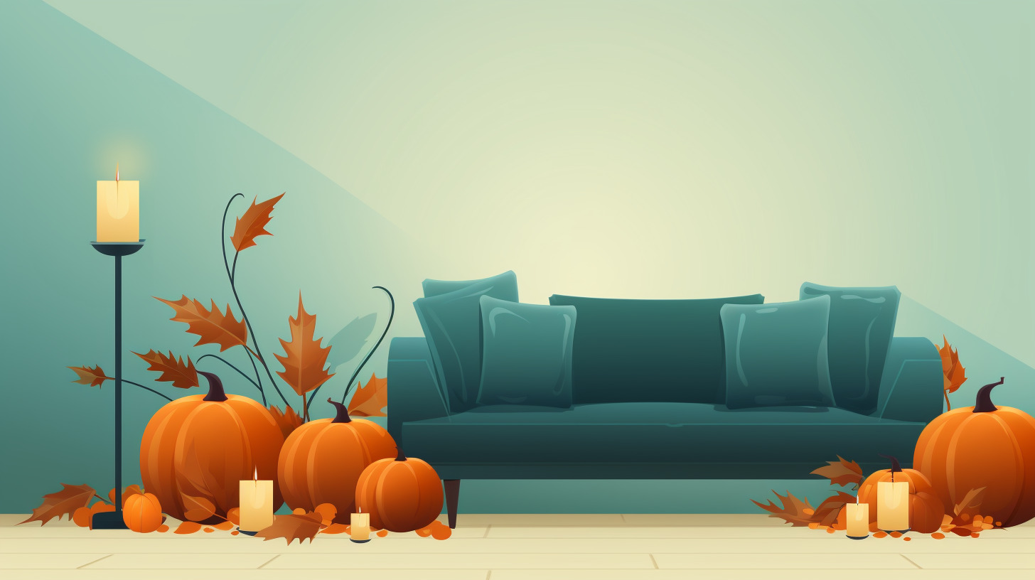how to decorate a living room for fall