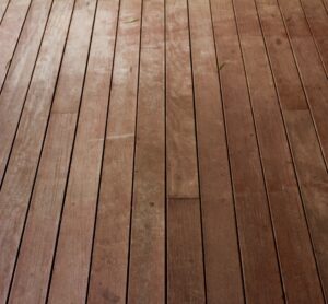 Scrub wood floors - a dull-looking wood floor
