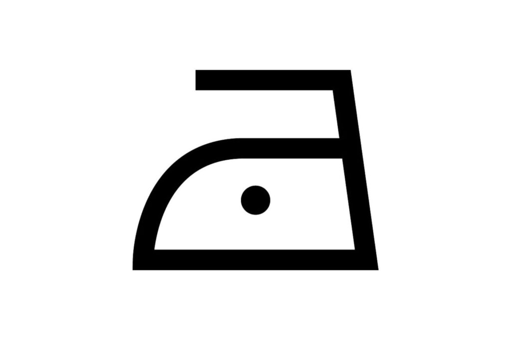 A dot inside an iron icon