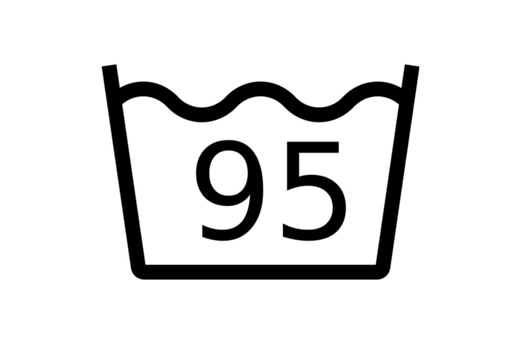 Washtub icon with the number 95