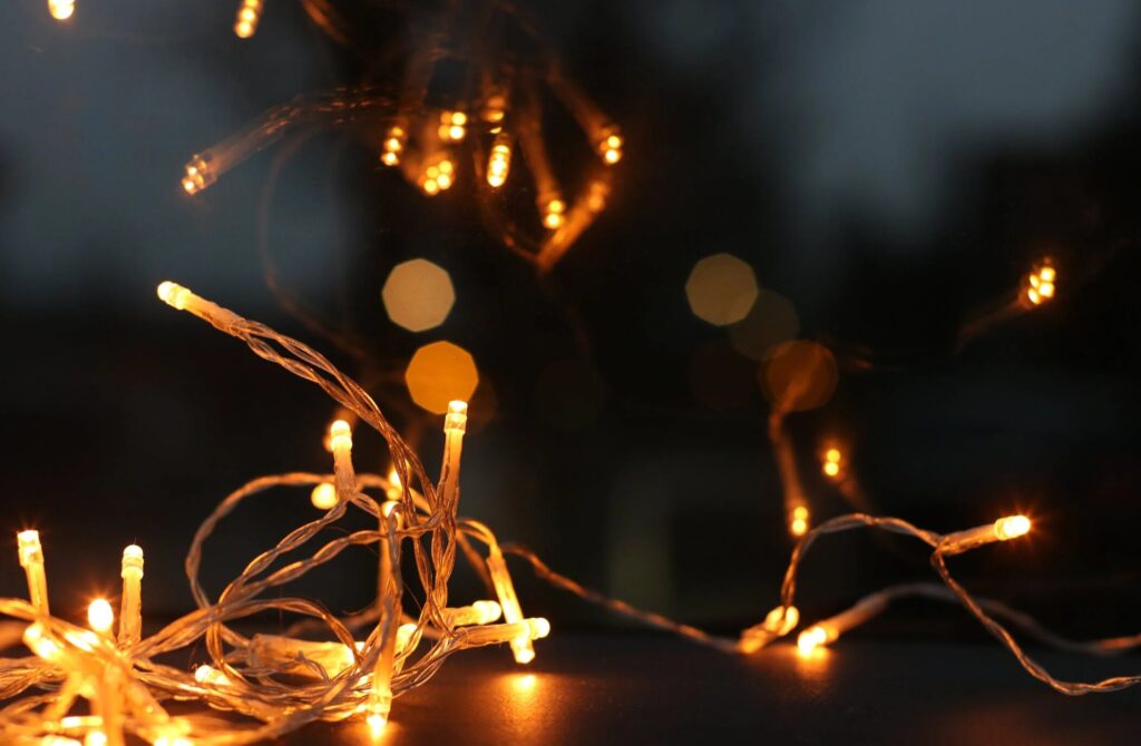 Christmas string lights
