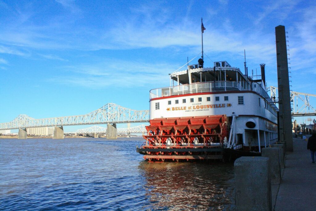 A river steamboat in Louisville.