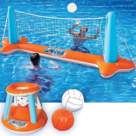 inflatable volleyball and basketball