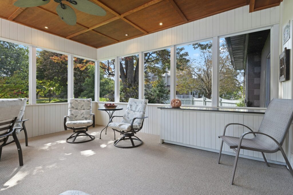 Enclosed Sunroom with Windows