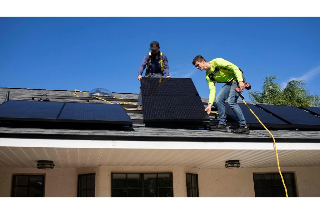 Installing solar panels is one of the best ways to achieve energy efficient building design.